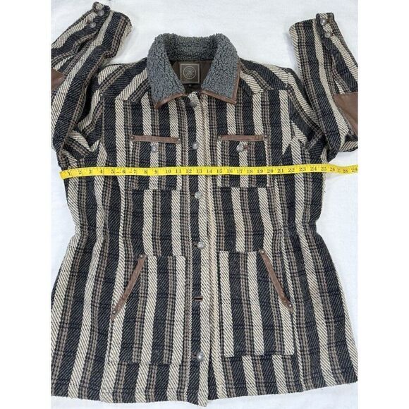 Double D Ranch Wool Western Jacket Judge Roy Bean Tweed Elbow Patches 2X READ - Picture 14 of 16